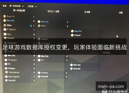 足球游戏数据库授权变更，玩家体验面临新挑战
